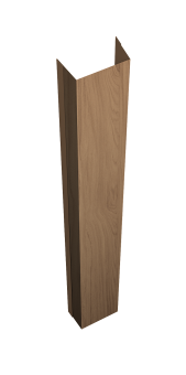 картинка Крепежная планка нижняя Texas 0,45 Print Elite Honey Wood TwinColor (2м) Центр Кровли