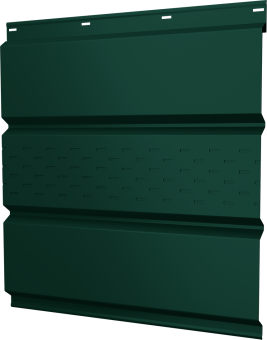 фото Софит металлический Классик Grand Line центральная перфорация 0,4 PE с пленкой RAL 6005 зеленый мох Центр Кровли картинка Софит металлический Классик Grand Line центральная перфорация 0,4 PE с пленкой RAL 6005 зеленый мох Центр Кровли