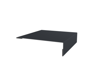 картинка Планка мансардная 0,5 Satin Matt RAL 7024 мокрый асфальт (2м) Центр Кровли