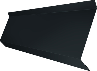 картинка Планка примыкания в штробу 60 Grand Line 0,45 Drap RAL 7016 антрацитово-серый (2м) Центр Кровли