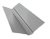 Планка ендовы верхней фигурной 150x150 0,5 Satin с пленкой RAL 9006 бело-алюминиевый (3м) Центр Кровли