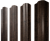 Штакетник М-образный B фигурный 0,45 Print Elite Antique Wood TwinColor Центр Кровли