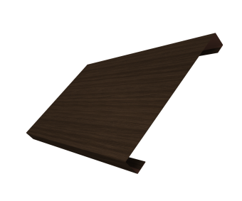 картинка Ламель лицевая 200 забора жалюзи Texas 0,45 Print Elite с пленкой Coffee Wood TwinColor Центр Кровли