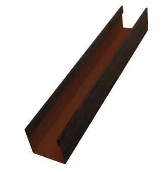 картинка Стойка жалюзи Milan Slim 0,45 Print-double Elite Antique Wood (2м) Центр Кровли