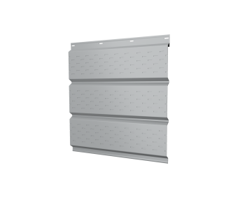 картинка Софит металлический полная перфорация 0,5 Satin с пленкой RAL 7004 сигнальный серый Центр Кровли