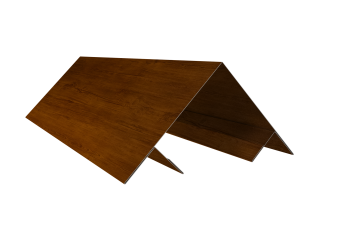 картинка Планка угла внешнего составная верхняя 0,45 Print-Double Premium Golden Wood Intense F (3м) Центр Кровли