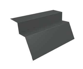 картинка Планка карнизная для металлочерепицы квинта Uno 0,45 PE с пленкой RAL 7005 мышино-серый (3м) Центр Кровли