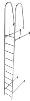 картинка Лестница стеновая Grand Line RAL 9006 2,76м Центр Кровли