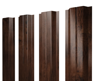 картинка Штакетник П-образный A с прямым резом 0,45 Print Elite Cherry Wood TwinColor Центр Кровли