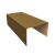Крышка для забора из сайдинга (Блок-хаус new) 0,45 Print Elite Honey Wood TwinColor (3м) Центр Кровли