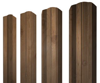 картинка Штакетник М-образный А фигурный 0,45 Print Premium Pine Wood Fresh Центр Кровли