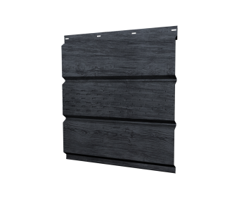 картинка Софит металлический центральная перфорация 0,45 Print Premium с пленкой Grey Wood TwinColor Центр Кровли