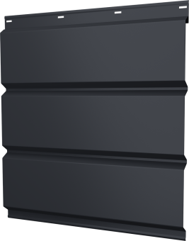 картинка Софит металлический Классик Grand Line без перфорации 0,4 PE с пленкой RAL 7024 мокрый асфальт Центр Кровли