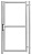 Калитка Colority Zinc Lock 2,0х1 RAL 7040 Центр Кровли