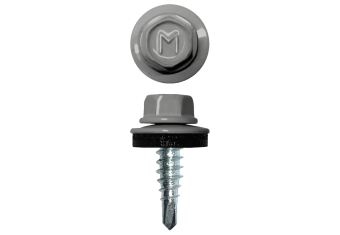 картинка Саморез по металлу Daxmer 4,8х16 (4000шт) сверло №2 RAL 7047 Центр Кровли