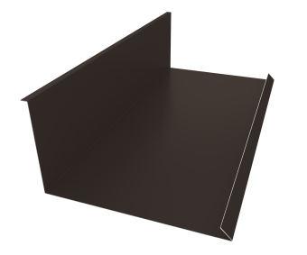 фото Планка примыкания нижняя к трубе 130х240 0,45 PE RR 32 темно-коричневый (2м) Центр Кровли картинка Планка примыкания нижняя к трубе 130х240 0,45 PE RR 32 темно-коричневый (2м) Центр Кровли