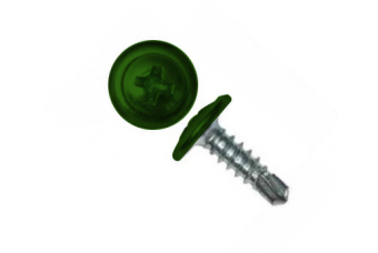 картинка Саморез ПШС 4,2х16 (1000шт) шлиц PH2 RAL 6002 Центр Кровли