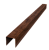 Планка вертикальная обратная для забора жалюзи Palermo 0,45 Print Premium Cherry Wood Fresh TwinColor (2м) Центр Кровли