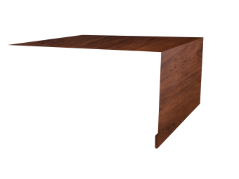 картинка Планка околооконная простая 250х50 0,45 Print-Double Premium Cherry Wood Fresh (2м) Центр Кровли