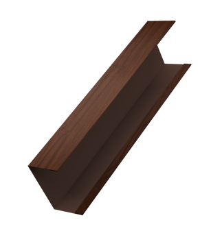 картинка Крышка жалюзи Milan,Tokyo 0,45 Print Elite Choco Wood TwinColor (2,5м) Центр Кровли