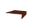 Планка мансардная 0,5 Satin с пленкой RAL 3009 оксидно-красный (3м) Центр Кровли