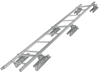 картинка Лестница кровельная под фальц RAL 9006 (3м) Центр Кровли