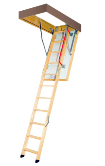 фото Лестница чердачная складная FAKRO LТK Thermo 60х130/280 (деревянная теплоизоляционная) Центр Кровли картинка Лестница чердачная складная FAKRO LТK Thermo 60х130/280 (деревянная теплоизоляционная) Центр Кровли