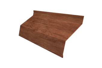 картинка Ламель забора жалюзи Milan new gofr 0,45 Print Premium с пленкой Rowan Fresh TwinColor Центр Кровли