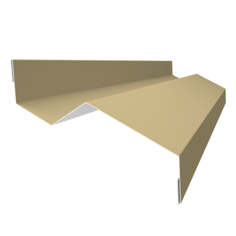 фото Планка примыкания внакладку 25х17х35х17 0,45 PE с пленкой RAL 1014 слоновая кость (3м) Центр Кровли картинка Планка примыкания внакладку 25х17х35х17 0,45 PE с пленкой RAL 1014 слоновая кость (3м) Центр Кровли