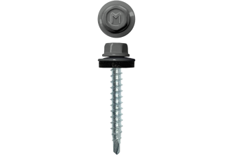 картинка Саморез кровельный Daxmer 4,8х29 RAL 9006 (250) сверло №1 Центр Кровли