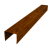 Крышка для забора жалюзи Palermo 0,45 Print-double Premium Golden Wood Intense F (2,5м) Центр Кровли