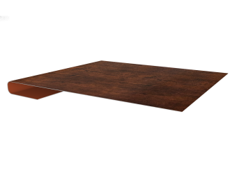 фото Планка завершающая 0,4 Print Premium Cherry Wood Dark FTC (2м) Центр Кровли картинка Планка завершающая 0,4 Print Premium Cherry Wood Dark FTC (2м) Центр Кровли