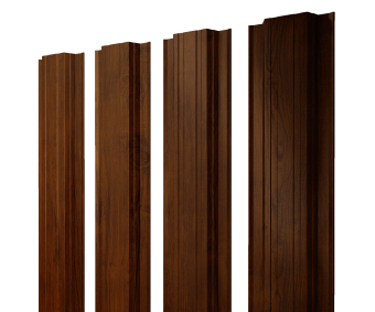 картинка Штакетник Прямоугольный с прямым резом 0,45 Print Premium Golden Wood Intense FTC Центр Кровли