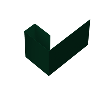 картинка Финишный профиль фибросайдинга 0,45 PE-Double с пленкой RAL 6005 зеленый мох (3м) Центр Кровли