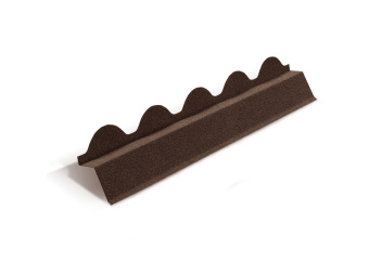 фото Планка карнизная для композитной черепицы Metrotile Romana коричневый (1,1м) Центр Кровли картинка Планка карнизная для композитной черепицы Metrotile Romana коричневый (1,1м) Центр Кровли