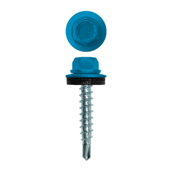 фото Саморез кровельный 4,8х29 (250шт) сверло №1 RAL 5015 Центр Кровли картинка Саморез кровельный 4,8х29 (250шт) сверло №1 RAL 5015 Центр Кровли