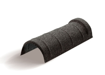 фото Конек полукруглый одинарный для композитной черепицы Metrotile сланцевый (0,41м) Центр Кровли картинка Конек полукруглый одинарный для композитной черепицы Metrotile сланцевый (0,41м) Центр Кровли