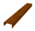 Крышка забора для горизонтального монтажа штакетника 0,45 Print Elite Golden Wood TwinColor (2м) Центр Кровли