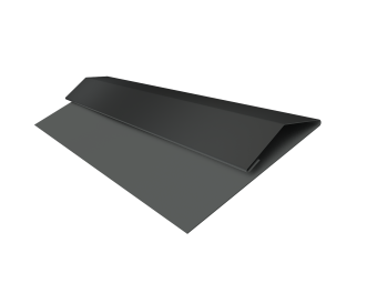 фото Планка стартово-финишная Экобрус Grand Line 0,45 PE-Double с пленкой RAL 7016 антрацитово-серый (2м) Центр Кровли картинка Планка стартово-финишная Экобрус Grand Line 0,45 PE-Double с пленкой RAL 7016 антрацитово-серый (2м) Центр Кровли