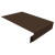 Планка околооконная сложная Кликфальц Pro 0,5 Atlas X с пленкой RAL 8017 шоколад (3м) Центр Кровли