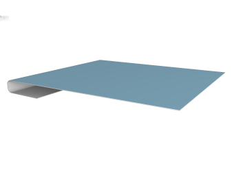 картинка Планка завершающая 0,45 Drap TX RAL 5024 пастельно-синий (2м) Центр Кровли