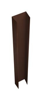 картинка Крепежная планка верхняя Texas 0,45 Print Elite Choco Wood TwinColor (3м) Центр Кровли