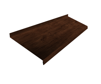 картинка Отлив простой 250 0,45 Print Elite Cherry Wood TwinColor (3м) Центр Кровли
