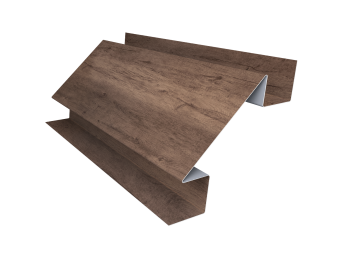 картинка Планка угла внутреннего сложного Экобрус Grand Line 0,45 Print Premium Almond Wood Fresh (2м) Центр Кровли