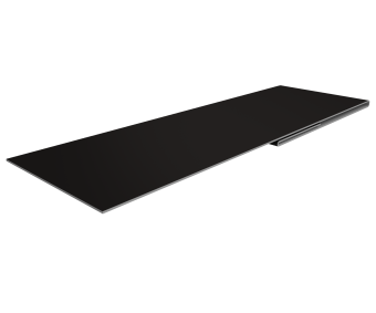 картинка Планка финишная 48х25 0,5 PurLite Matt RAL 9005 черный (3м) Центр Кровли
