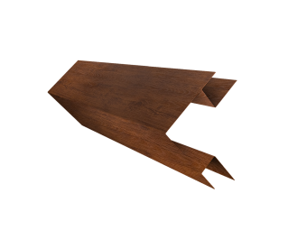 картинка Планка угла внешнего сложного БХ new 0,45 Print-Double Premium Golden Wood Fresh (3м) Центр Кровли