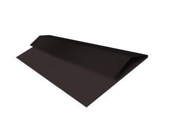 фото Планка стартово-финишная Экобрус Grand Line 0,45 PE-Double с пленкой RAL 9005 черный (2м) Центр Кровли картинка Планка стартово-финишная Экобрус Grand Line 0,45 PE-Double с пленкой RAL 9005 черный (2м) Центр Кровли