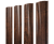 Штакетник Полукруглый Slim с прямым резом 0,45 Print-Double Premium Cherry Wood Dark F Центр Кровли