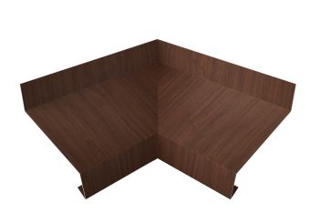 фото Угол отлива внутренний 70 0,45 Print Elite с пленкой Choco Wood TwinColor Центр Кровли картинка Угол отлива внутренний 70 0,45 Print Elite с пленкой Choco Wood TwinColor Центр Кровли