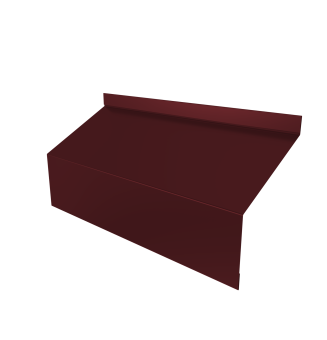 картинка Ламель забора жалюзи Milan/Milan new стартовая/финишная для калиток и ворот 0,5 Satin RAL 3005 красное вино Центр Кровли